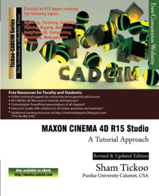 MAXON CINEMA 4D R15 Studio: A Tutorial Approach - Paperback NEW Technologies, C