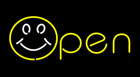 Open-Smile 24"x12" Neon Sign Lamp Light Hanging Nightlight Business Beer Ey