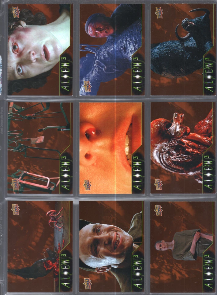 2021 Upper Deck Alien 3 Movie Alien Rust Parallel Complete Set 1-100 NrMt-Mt - Image 3 of 4