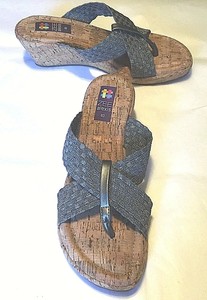 woven elastic sandals