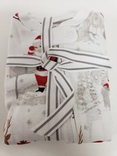POTTERY BARN KIDS Family Heritage Santa Organic NURSERY PAJAMAS-6-9 MONTHS-New