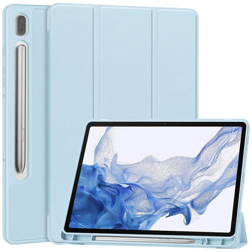 Leather Flip Smart Case Cover w/ Pen Holder For Samsung Galaxy Tab S9 Plus Ultra - Picture 33 of 99
