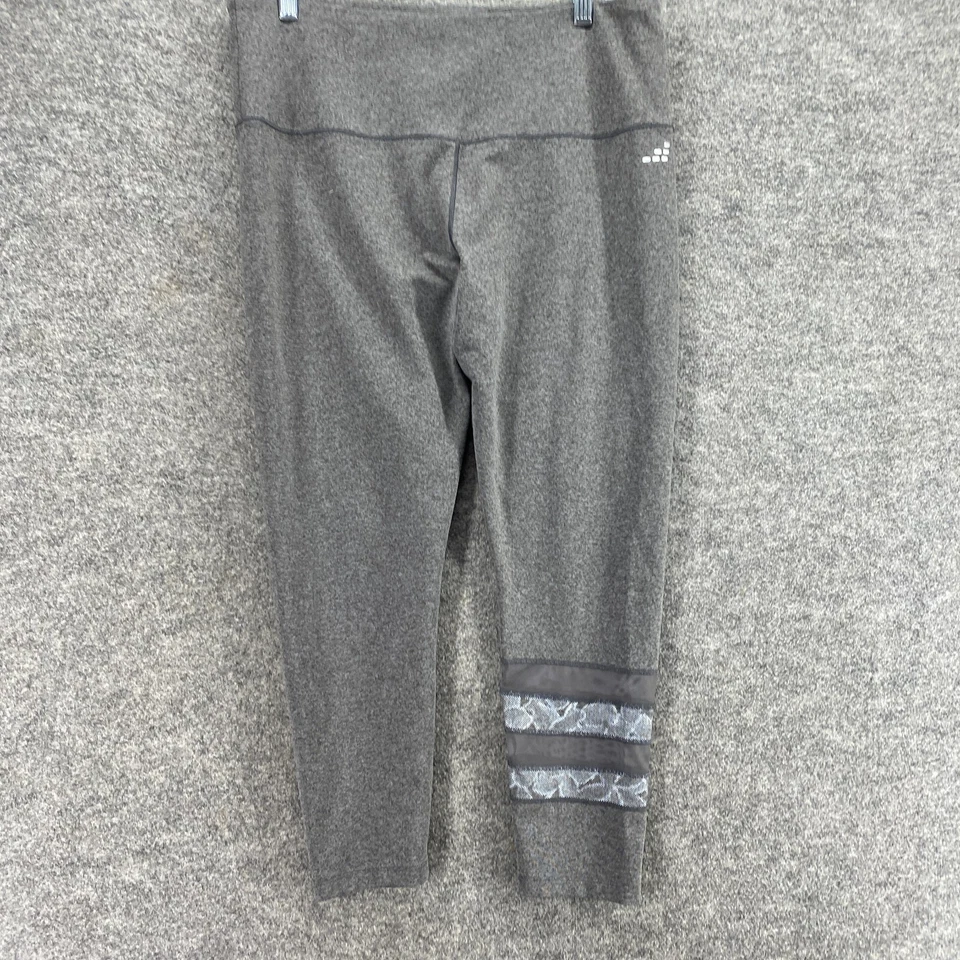 BCG Ropa Activa Leggings Mujer XL Gris tiro alto Pull On Capri Ajustado Atlético Foto 4 de 4