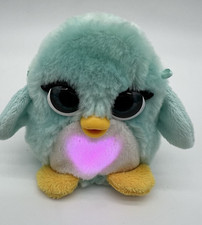 Rare 2021 Hasbro furReal Fuzzalots Talking And Lights Up 4 Teal Penguin Tested