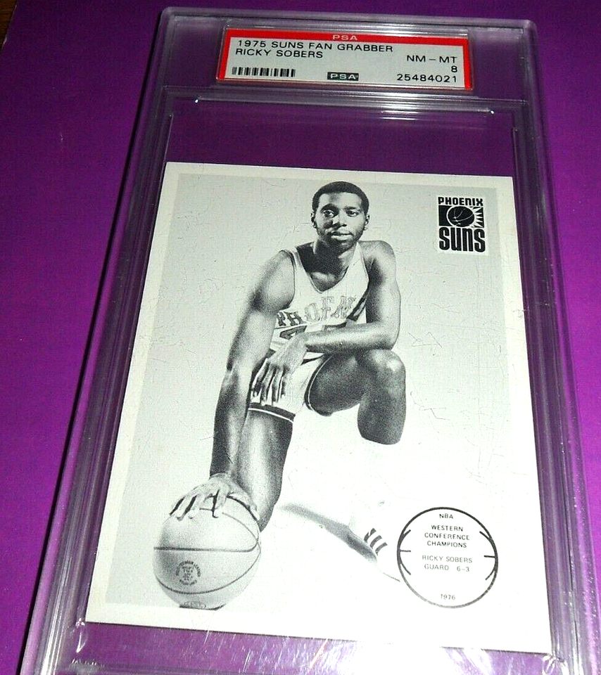BASKETBALL CARD SOBERS PHOENIX SUNS 1975 1976 FAN GRABBER PSA 8 NM MINT eBay