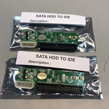 Lot Of 2 40 Pin 3.5 PATA IDE to SATA Hard HDD Converter Adapter