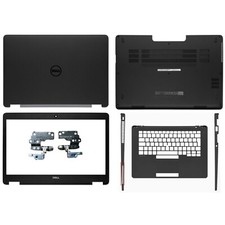 New For Dell Latitude E7470 7470 LCD Back Cover Bezel Palmrest Bottom Case TJMHF