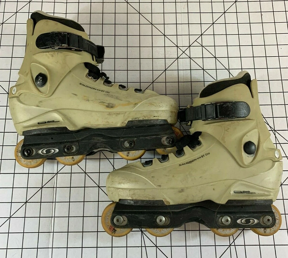 sirene bue beholder Vintage Salomon ST One Agressive Inline Rollerblades Skates Street Size 8 |  eBay