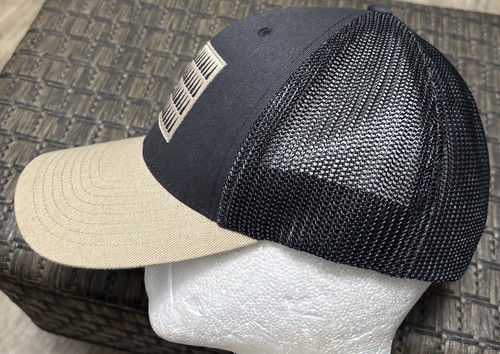New w/o tag, COLUMBIA TREE FLAG MESH BALL CAP SHARK/TAN S/M HIGH CROWN Flexfit - Picture 3 of 8