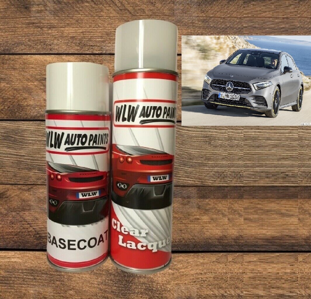Vernice Spray Per Mercedes Mountaingrau Metallic - Kit Con Base E Trasparente, 400ml - Foto 10