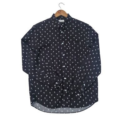 ARKET Mens Shirt Size M Floral Patterned Long Sleeve Tencel Lyocell EU 48