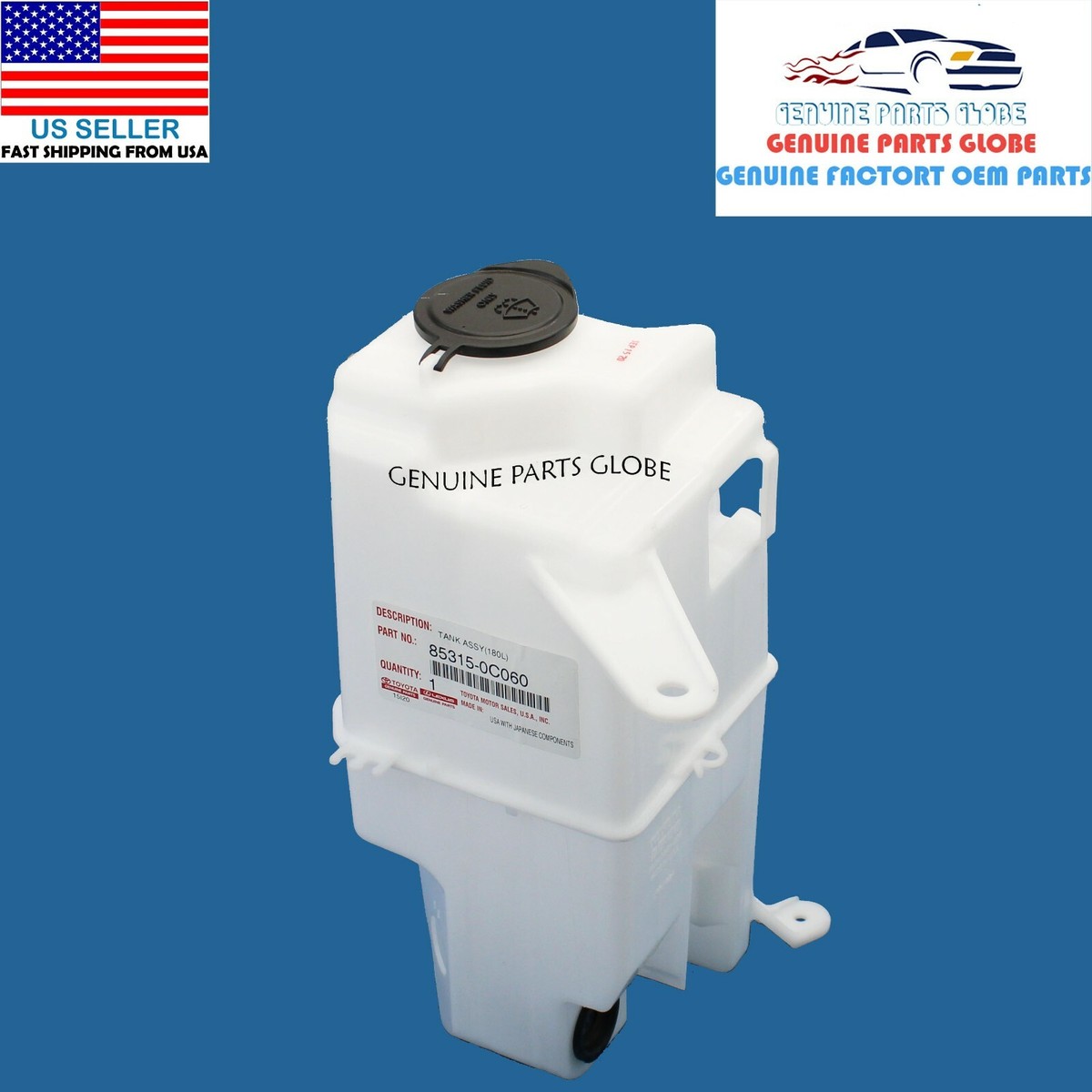 GENUINE OEM TOYOTA 07-21 TUNDRA WINDSHIELD WASHER FLUID RESERVOIR