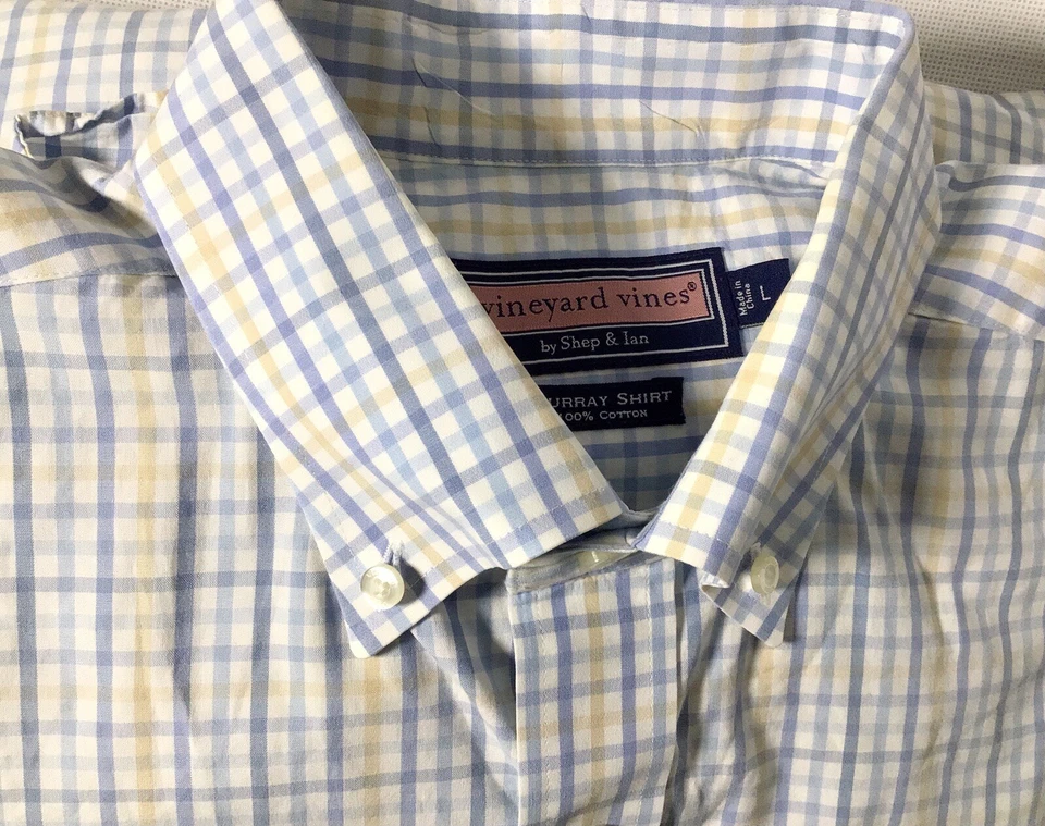 Vineyard Vines Shirt Multicolor Murray Men's L Multicolored Check Button Down - Image 2 of 4