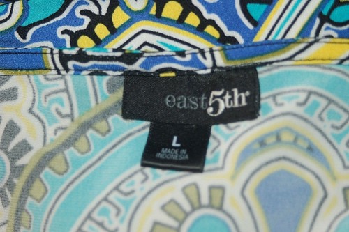 Quinto Vestido EAST Colorido Mosaico Colorido Floral Elastizado Elegante Talla L * XLNT++ - Imagen 3 de 3