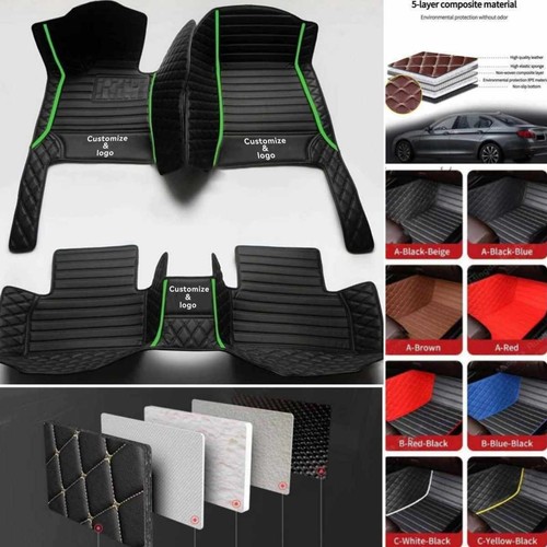 For Tesla Model X Y S 3 Car Floor Mat Front & Rear Custom Carpets Luxury Auto - Imagen 26 de 34