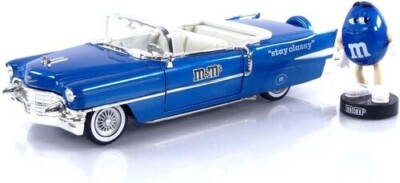 PRE-ORDER Jada Toys - 1:24 M&M's 1956 Cadillac Eldorado With Blue Figure [New To