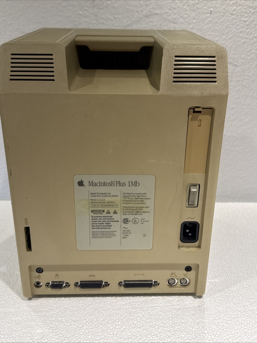 Macデスクトップ Apple Macintosh Plus 1Mb Made in U.S.A. Vintage Apple Macintosh Plus 1MB Computer Model M0001A | eBay