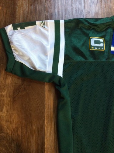 2008 Reebok Players On Field Captains Patch N.Y. Jets NFL Brett Favre Jersey - Picture 2 of 15