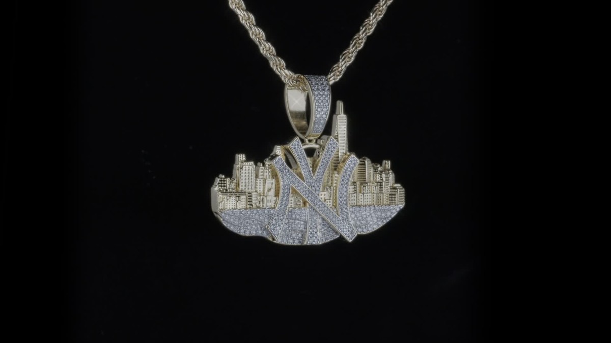 【WING BLING】[14K Gold Platled] Tania Moissanite Necklace MOISSANITE Saint St Michael Slaying Dragon Pendant 14k Gold