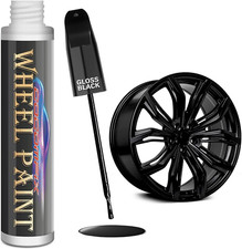 Gloss Black Rim Touch up Paint, Car Wheel Scratch Repair Touch up Paint Pen, Qui