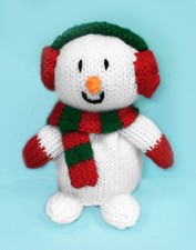 KNITTING PATTERN - Sparkles Snowman Chocolate orange cover / 14cms Christmas toy