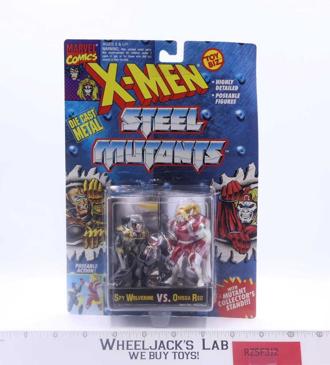 Spy Wolverine vs. Omega Red Marvel X-Men Steel Mutants MOSC Die