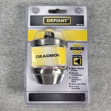 Defiant 2 Keyed 1 Side Deadbolt Lock 888 281 Satin Nickel Finish Simple Install