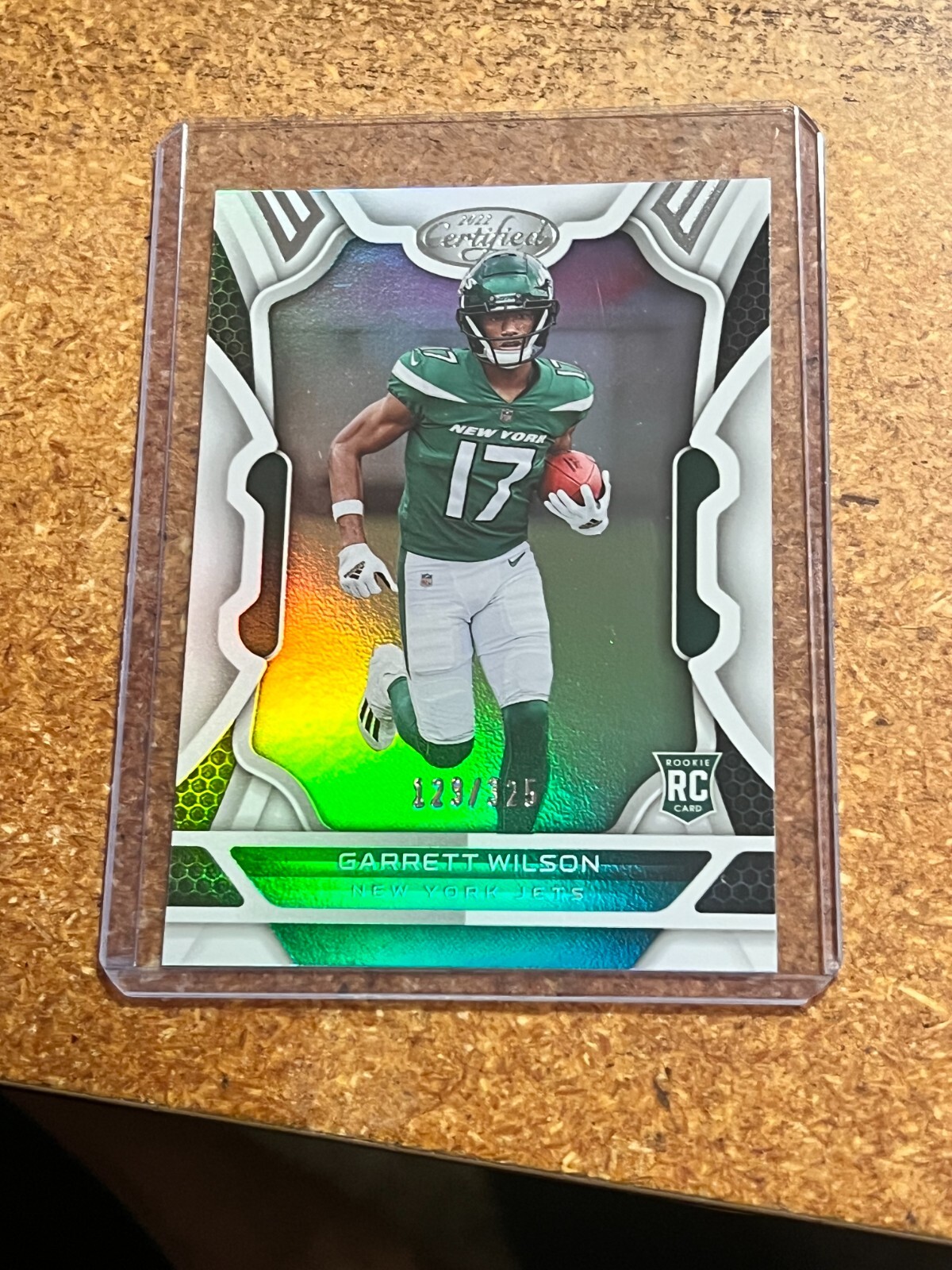 2022 Panini Certified Football Mirror Holo # 111 Garrett Wilson RC 123/325