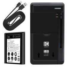 High Power Standard 1900mAh Battery Charger Cable for Kyocera DuraXA Equip E4831