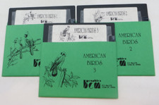 AMERICAN BIRDS 1-2-3 5.25" Floppy Disks vintage computer discs BCM Graphics vtg