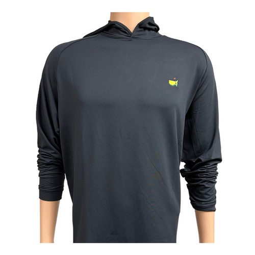 Sudadera con capucha negra 2025 MASTERS by Peter Millar para hombre rendimiento de golf NUEVO - Imagen 2 de 6