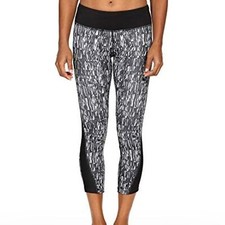 Nike Dri-Fit Black And White Graphic Leggings Size: S