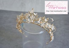 Gold Butterfly Tiara, Wedding Crown, Hair Accessories, Hair Fascinator