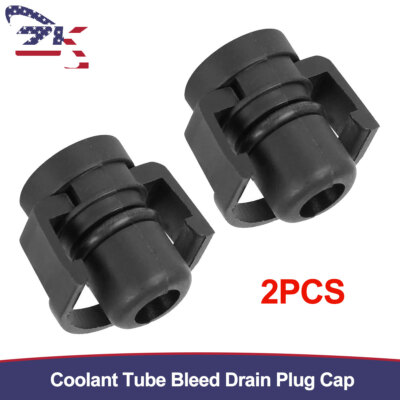 For Land Range Rover Sport Discovery LR4 2Pcs Coolant Tube Bleed Drain Plug Cap