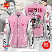 Limited Edition Elvis Presley Baseball Jacket – Rock & Roll Style for True Fans!