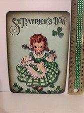 St. Patrick  s Day Decor VINTAGE STYLE Die Cut Cardboard 5 X 7  