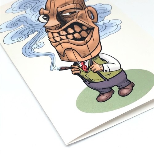 Aloha - Tiki Boss Tribal Totem Greeting Card - Picture 7 of 7