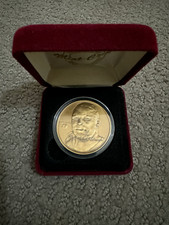 HIGHLAND MINT BRONZE MEDALLION BARRY SANDERS LIMITED EDITION 1113/25000 COIN