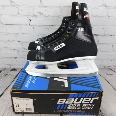 Bauer International 78 SR Ice Hockey Skates Size 11D New In Box Sports Lace-Up