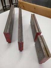 Lot of 4 Press Brake V Dies 1/4" Opening 43" Long Sectionalized 90 BTB1