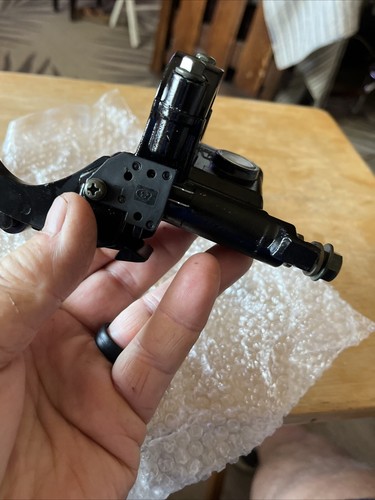 Promax motorcycle universal brake lever with reservoir and brake light switch - Foto 9 di 11