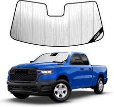 Windshield Sun Shade for Ram 1500 2019 2019-2026 10in Sensor Standard-Silver