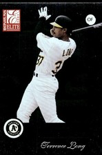 Terrence Long 2001 Donruss Elite #90 Athletics MLB READ FREE SHIP AutographDen