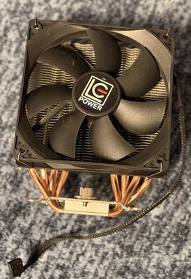 LC Power CPU Kühler 120mm mit Halterung Heatpipes Intel AMD kompatibel Set