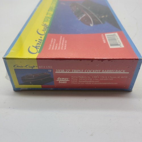 Dumas Boats Cris Craft 1938 27' Triple Cockpit Barrel Back Model Boat Kit 1/24 - Picture 8 of 8