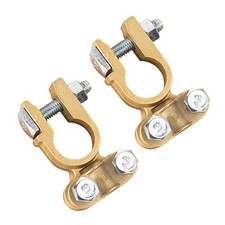 Brass Battery Terminals Connectors Clamps, Top Post Battery Terminal Protecto...