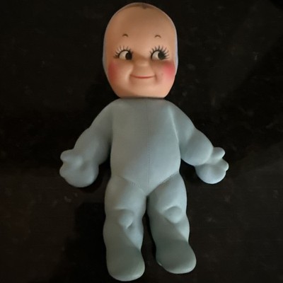 Kewpie Rose O'Neill Cameo 7.75'' Ragsy Blue 1963 WORKING SQUEAKER VINTAGE