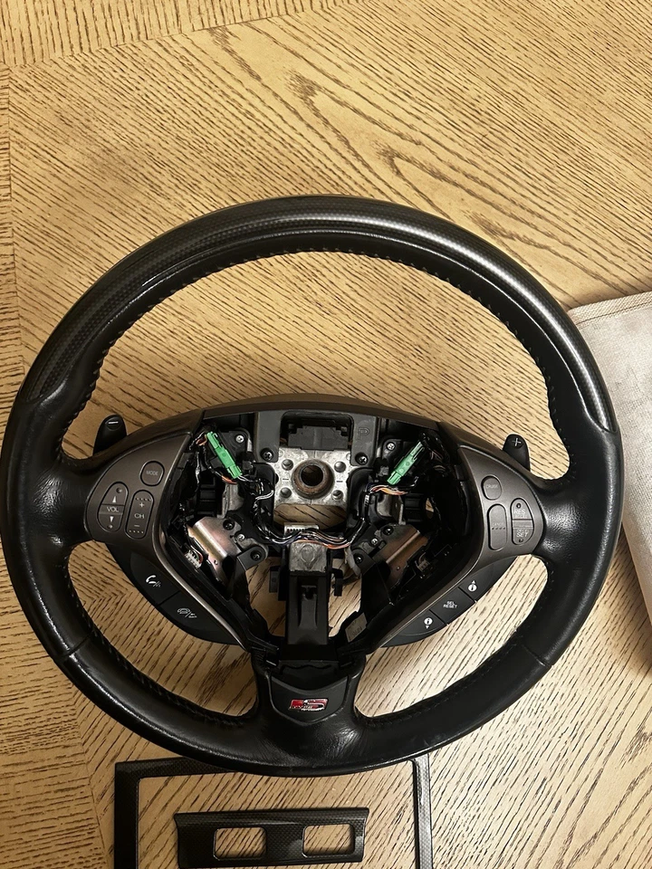 04-08 Acura Tl Oem Carbon Fiber Accessory Steering Wheel And Trim Pieces - Image 3 of 4