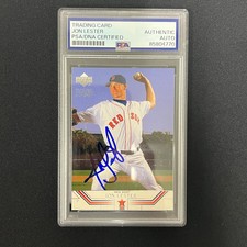 Jon Lester 2002 Upper Deck Future Gems#12 Signed Card PSA Autographed
