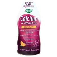 Nature's Way Calcium & Vitamin D3 Liquid Citrus 16 fl.oz